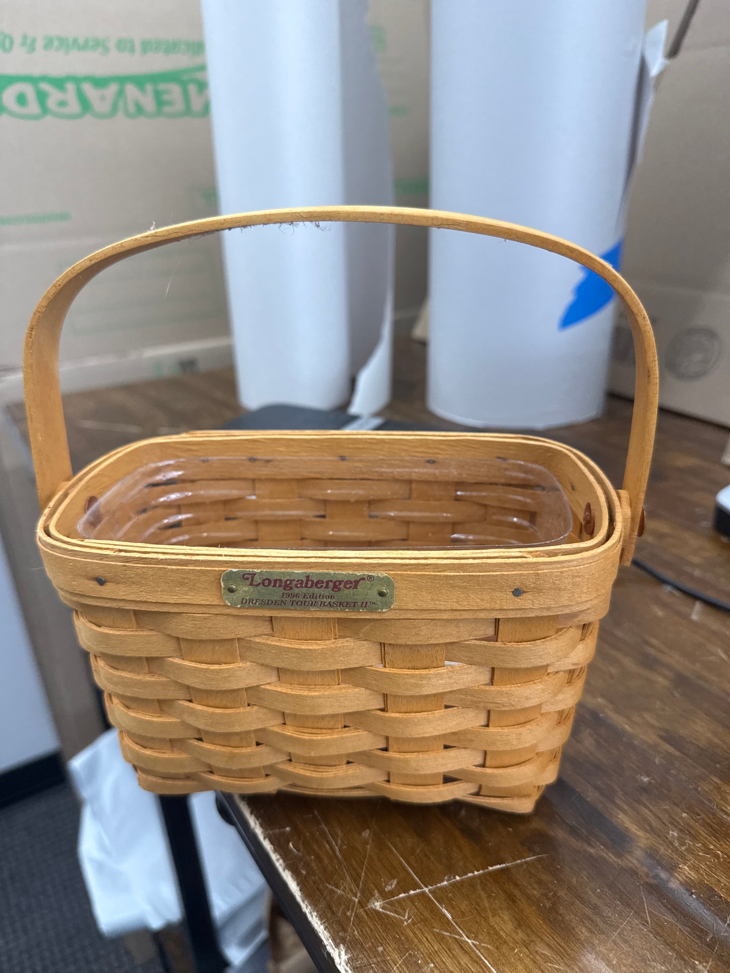 Longaberger Dresden tour II basket with protector