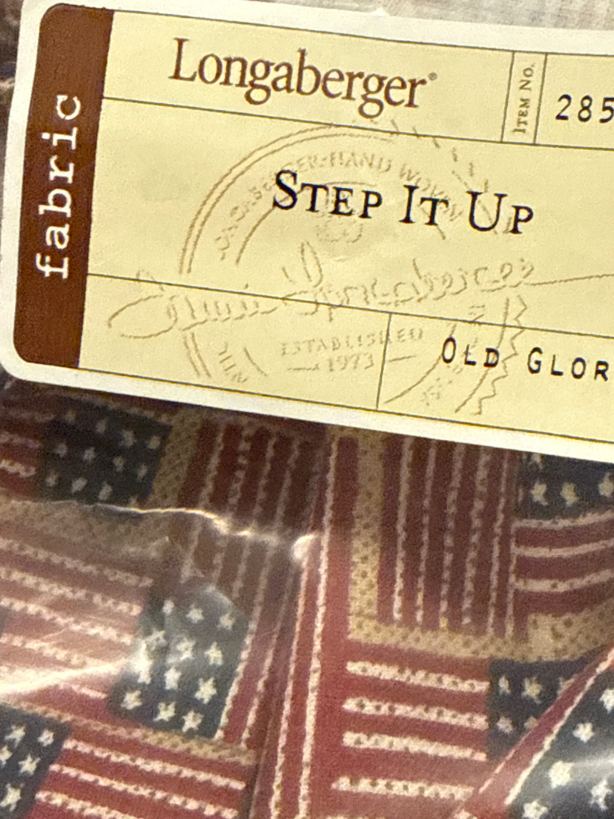 Longaberger step it up liner in old glory