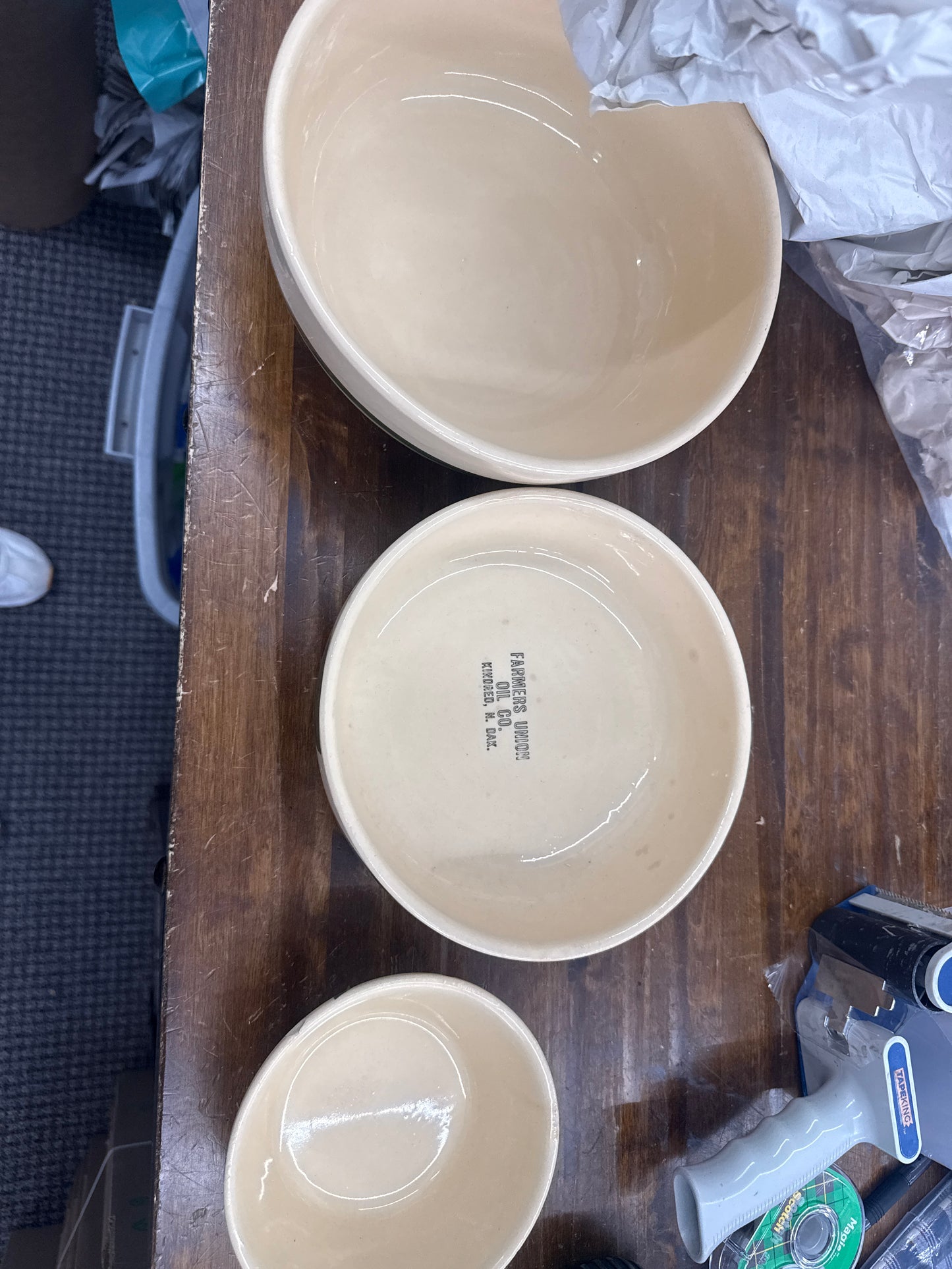 Watts ware set of 3 bowls