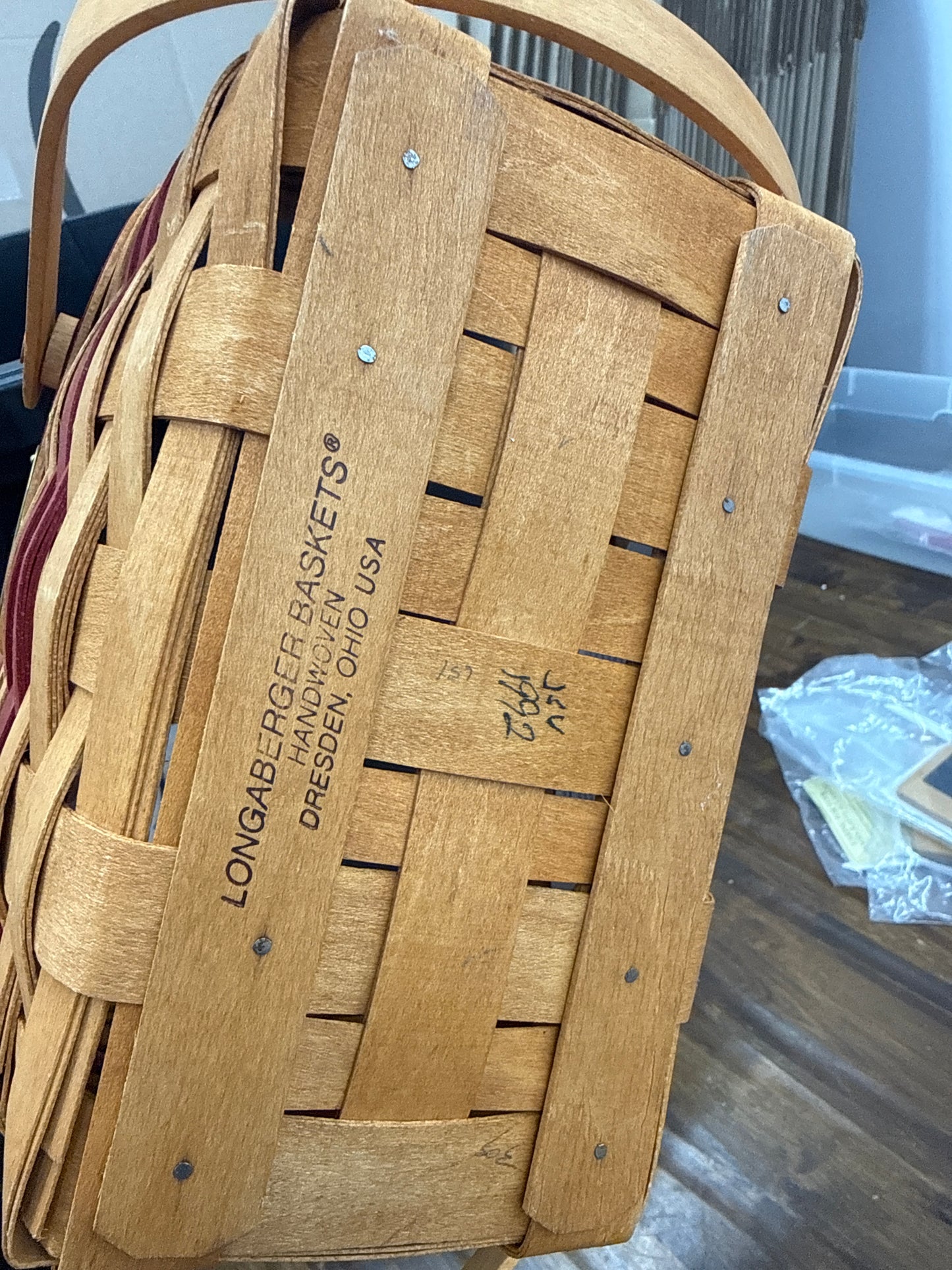 Longaberger season’s greetings basket