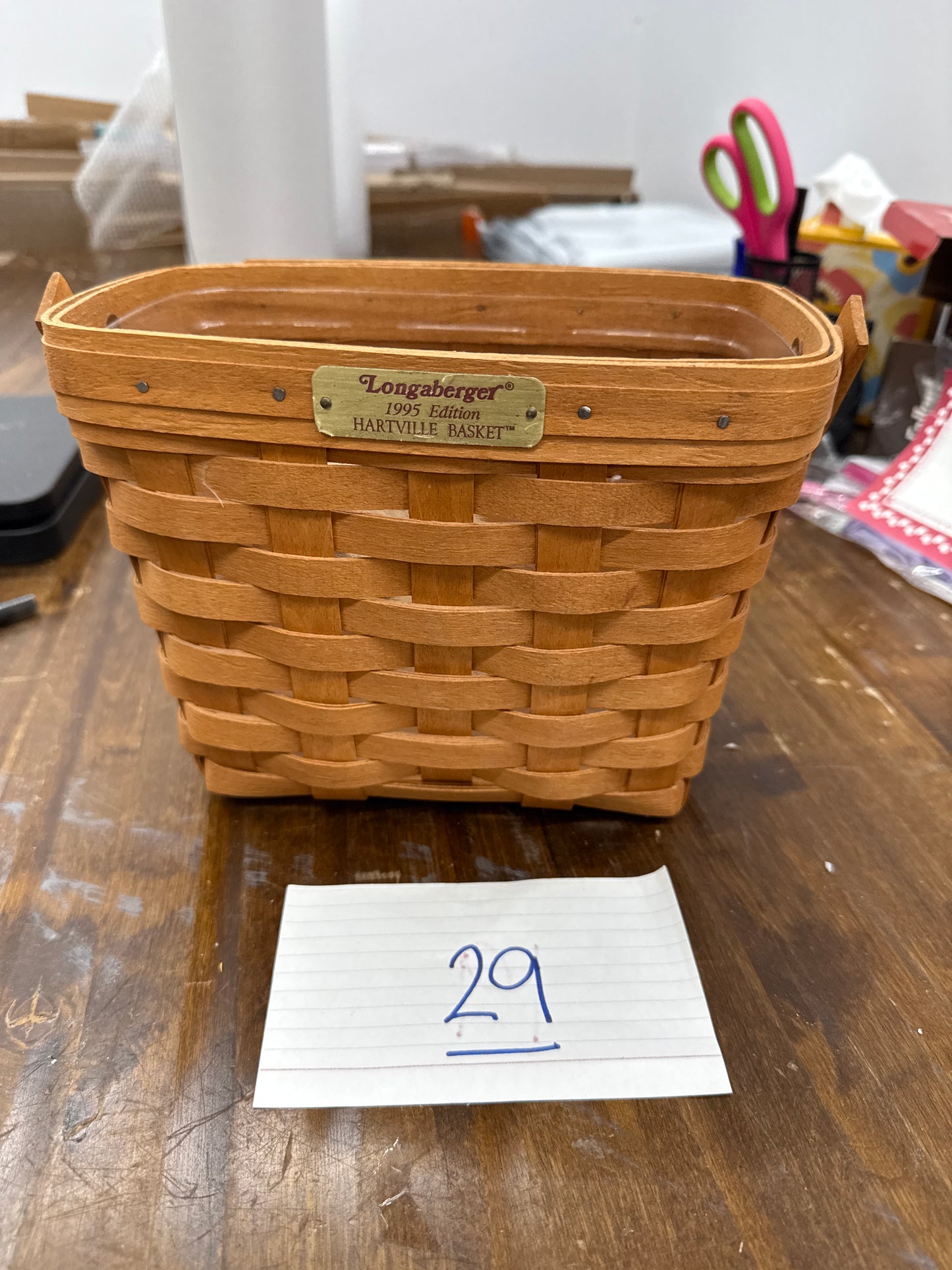 Longaberger hartville  basket with protector