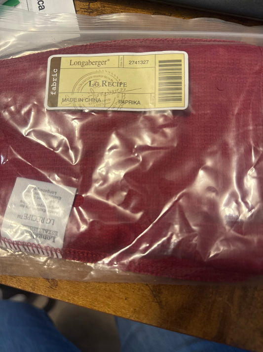 Longaberger large recipe liner in paprika