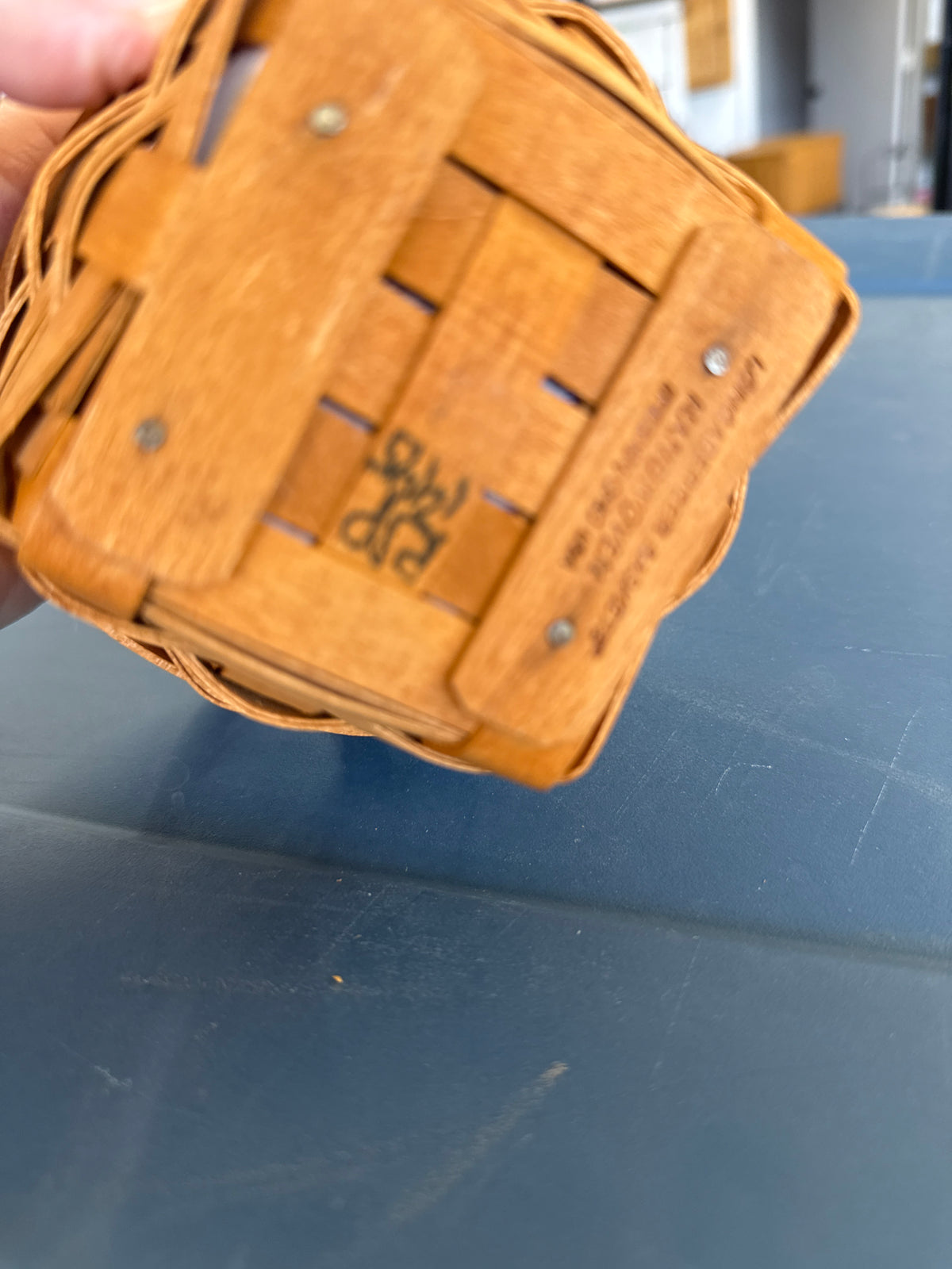 Longaberger thyme basket with lid and protector