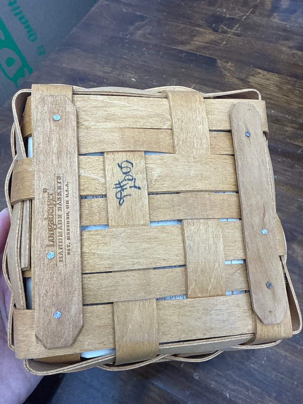 Longaberger small berry basket with protector