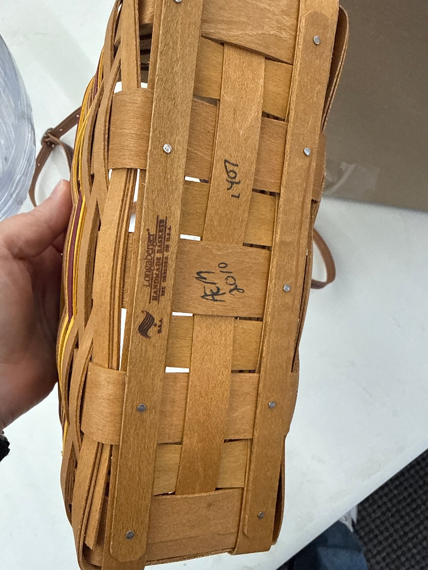Longaberger team spirit purse (red)