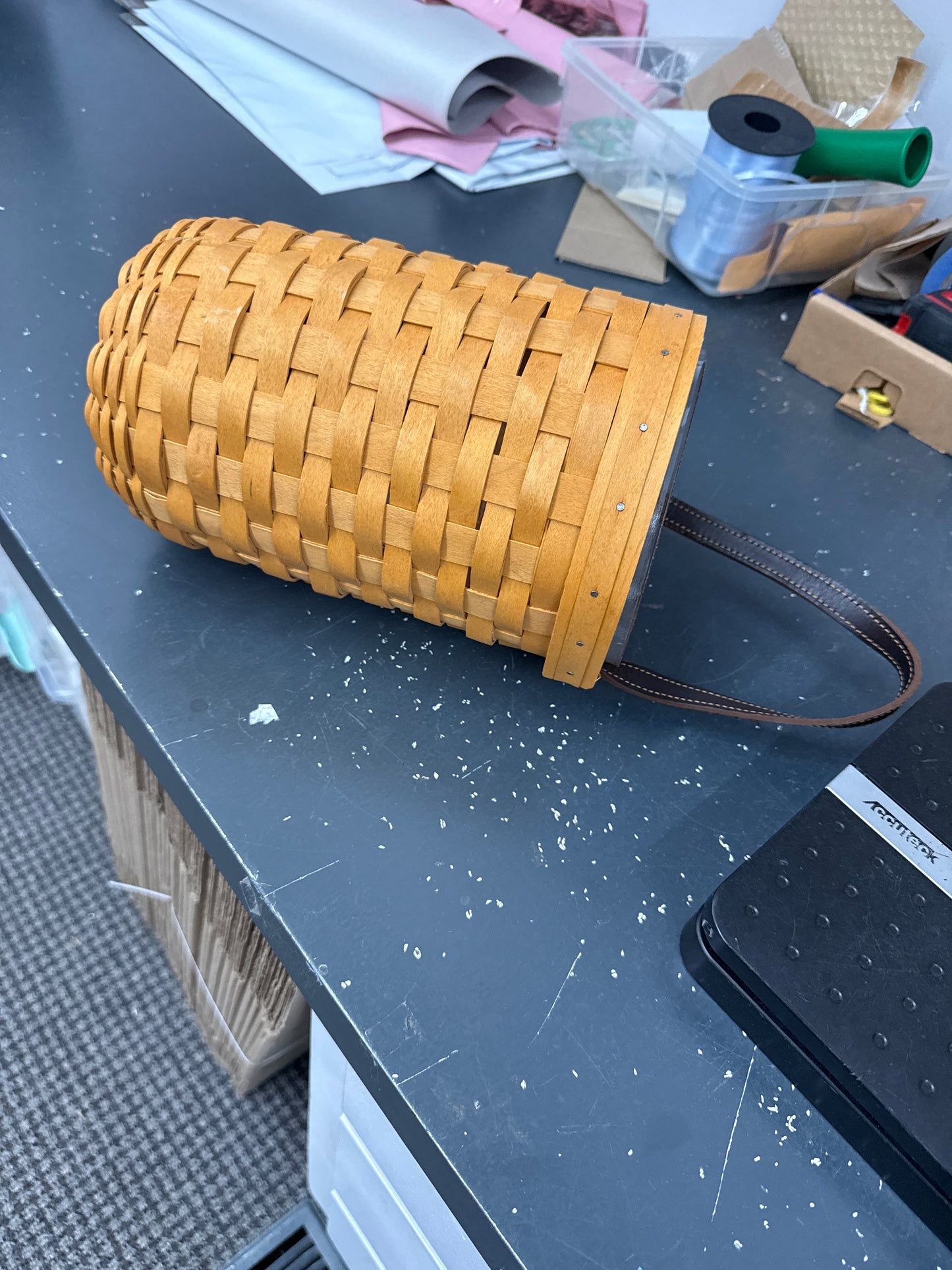 Longaberger large gatehouse basket with protector