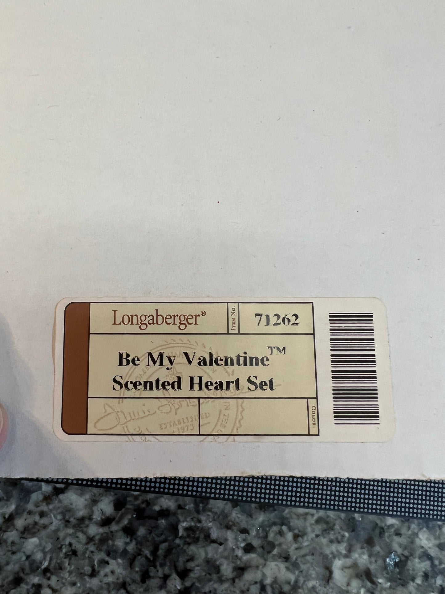 Longaberger be my valentine scented heart set