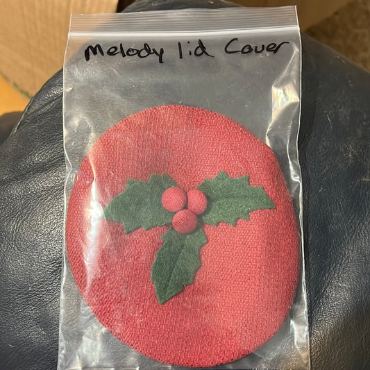 Longaberger Melody Basket Fabric Lid Cover in Paprika