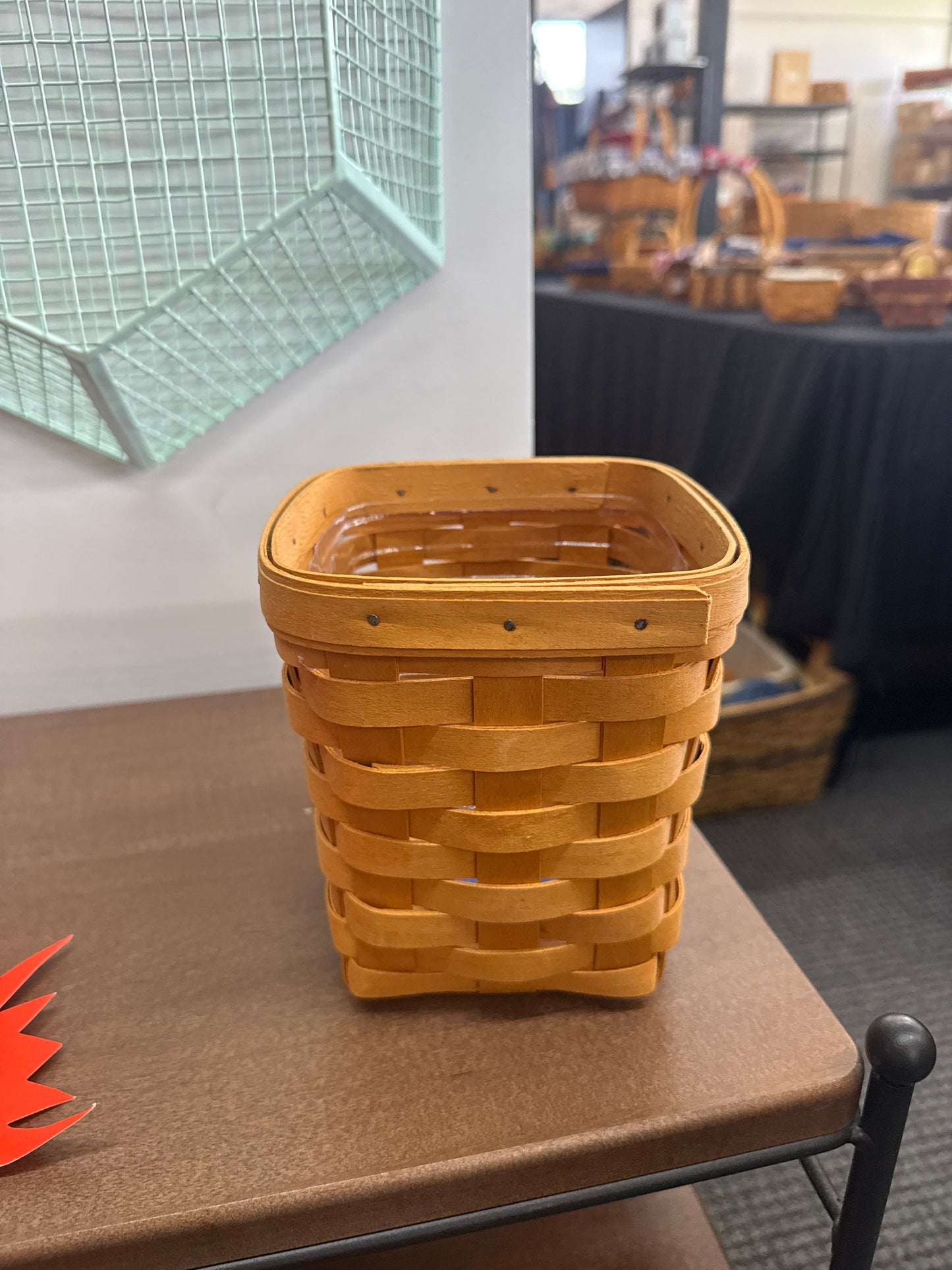 Longaberger small spoon basket with protector