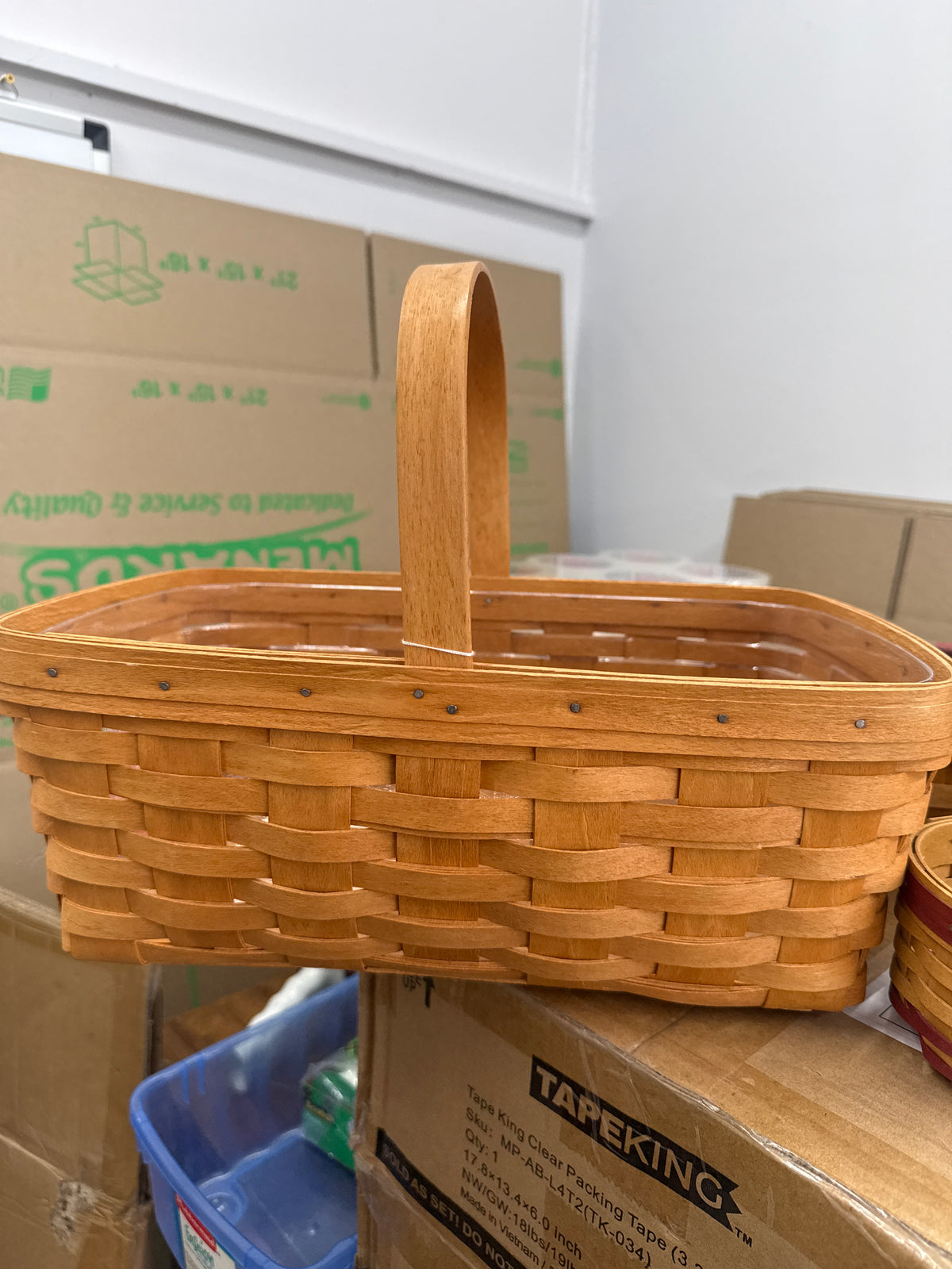 Longaberger small market basket with protector