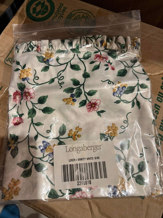 Longaberger Vanity Liner in White Vine