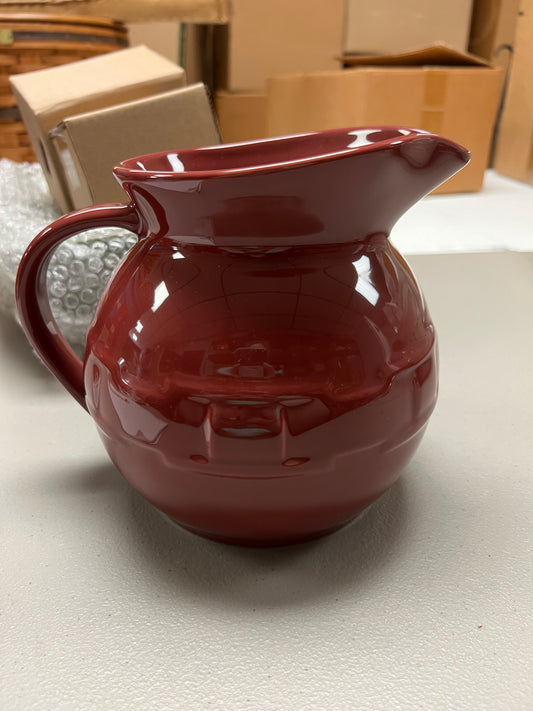 Longaberger pitcher in paprika