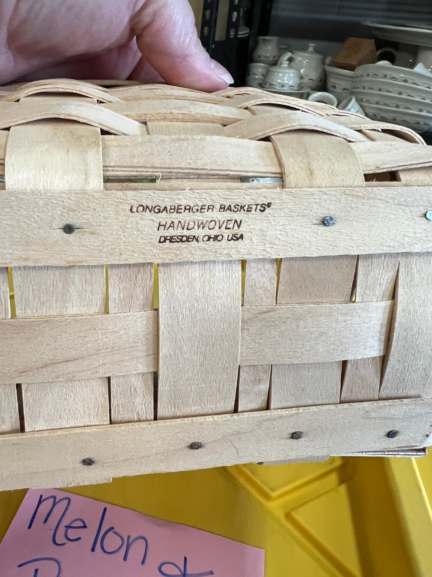 Longaberger Large Recipe Basket