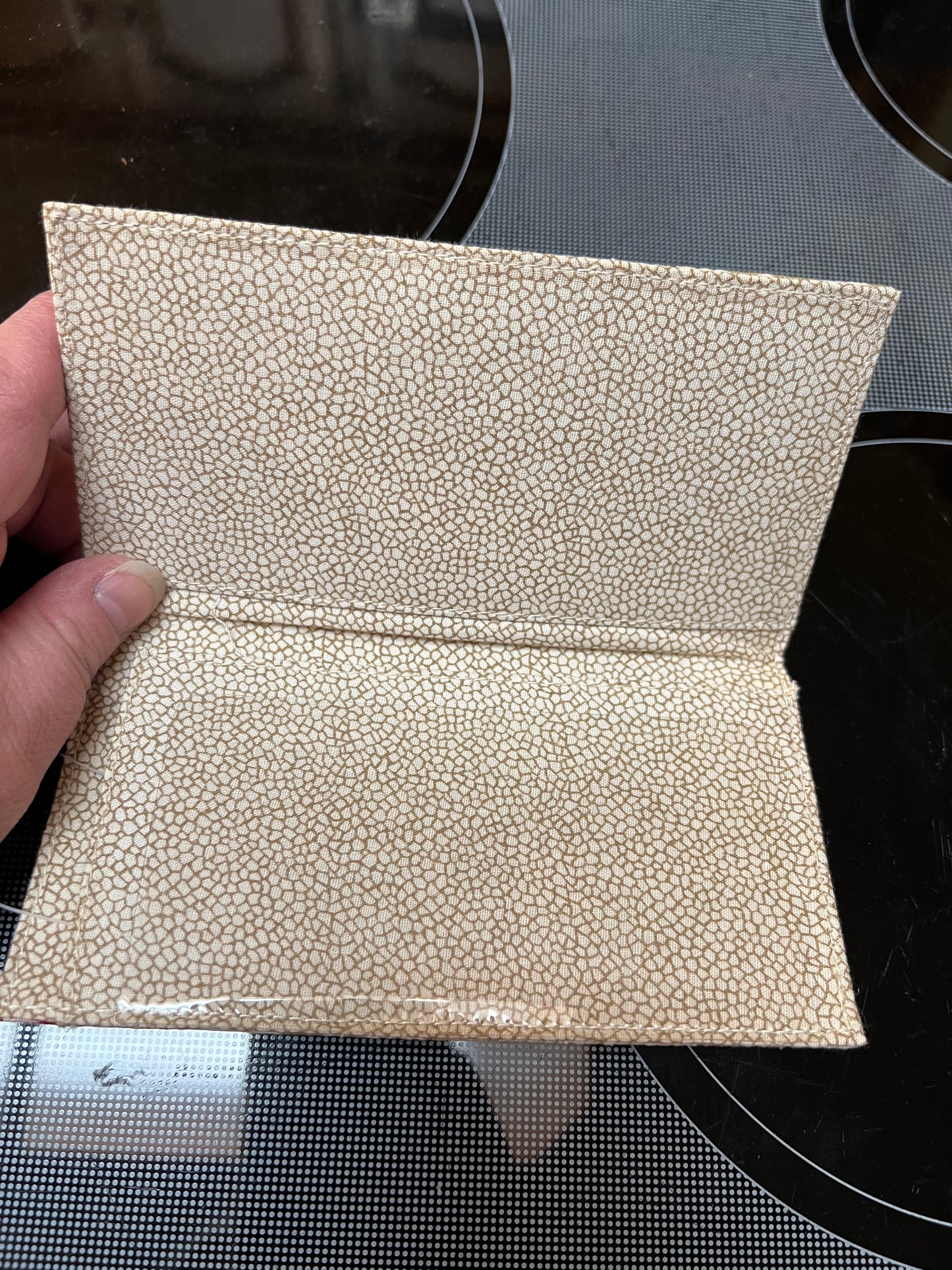 Longaberger Checkbook Cover botanical fields