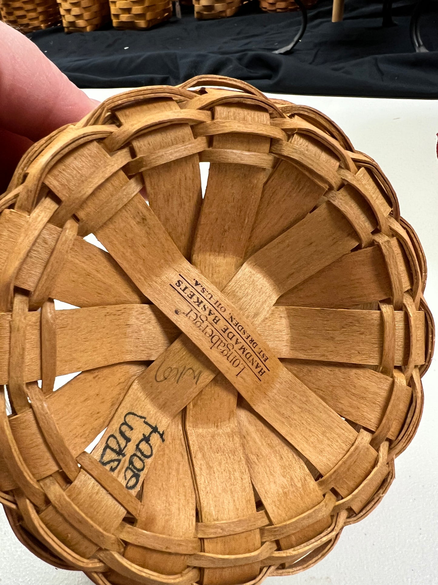 Longaberger button basket