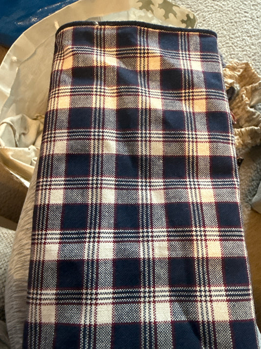 Longaberger single napkin Jw plaid