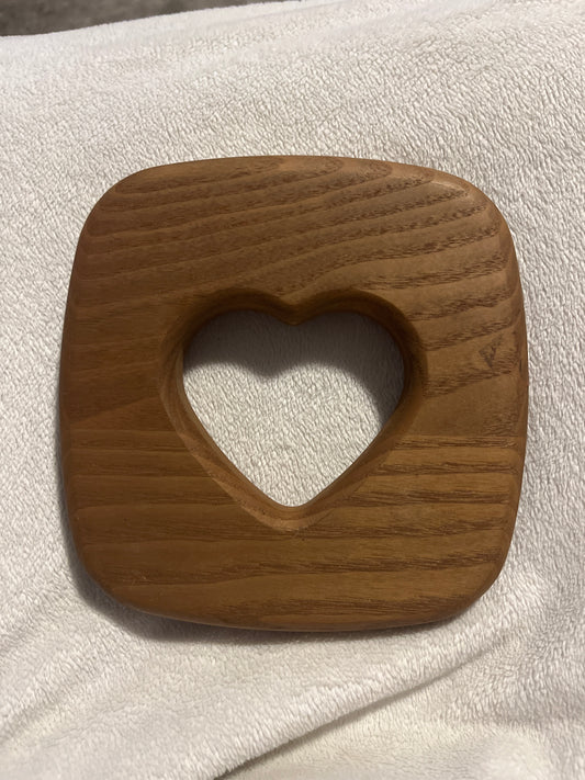 K.S. Lanam 5.75”x5.5” heart tissue box lid