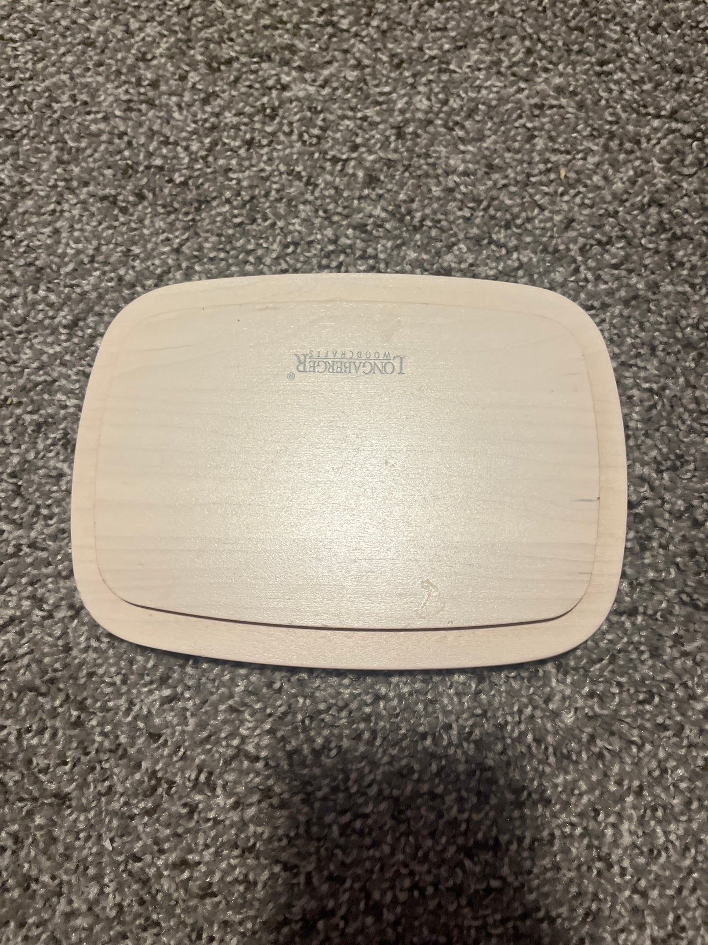 Longaberger 7.5”x5.5” recipes lid