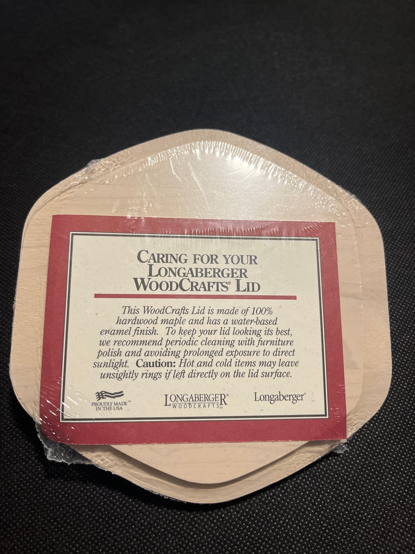 Longaberger Horizon of Hope whitewashed lid