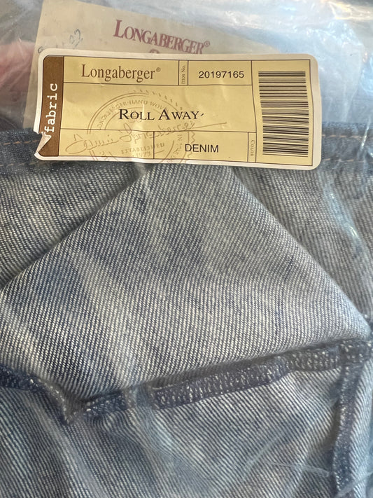 Longaberger roll away liner in denim