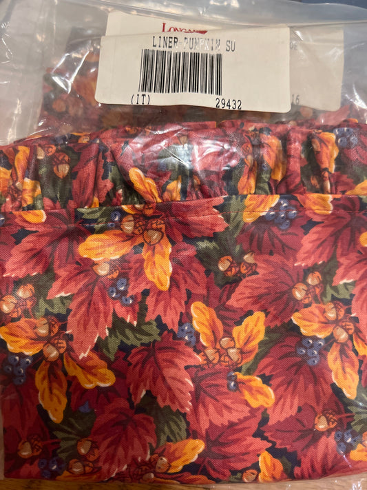 Longaberger pumpkin stand up liner in fall foliage