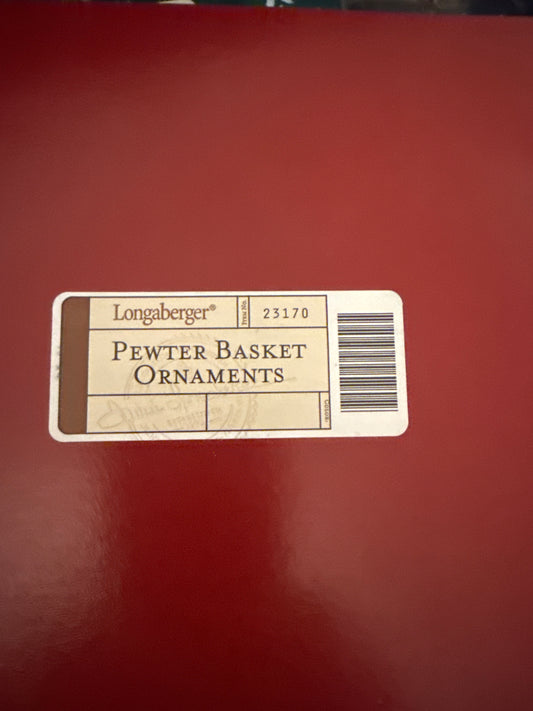 Longaberger pewter ornaments