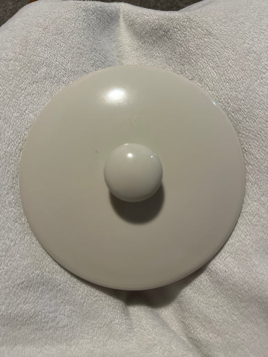 6.5” round porcelain lid