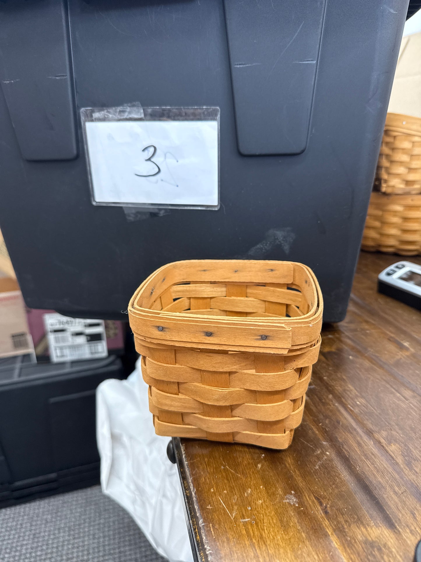 Longaberger teaspoon basket