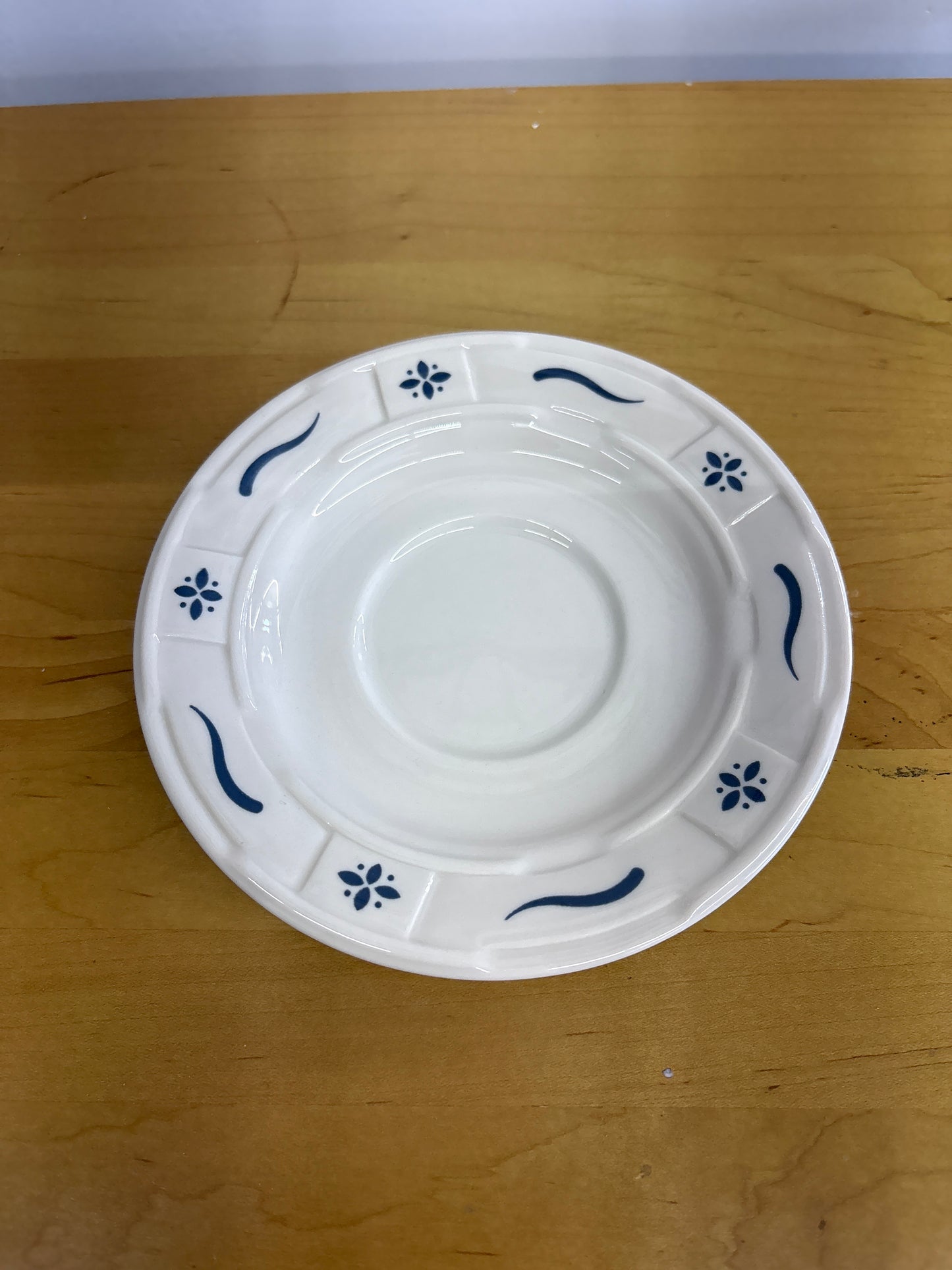 Longaberger Teacup Saucer in Classic Blue