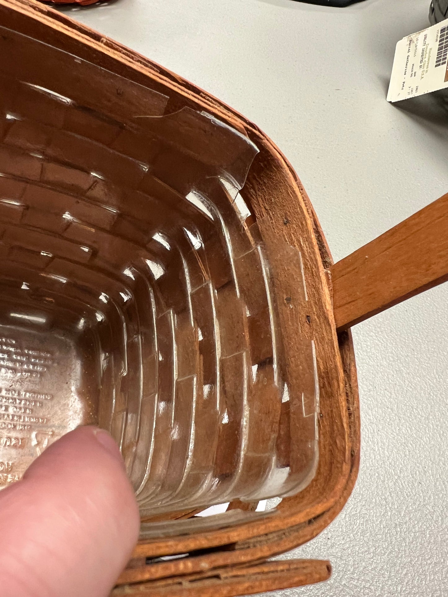 Longaberger Small Peg Basket with Protector