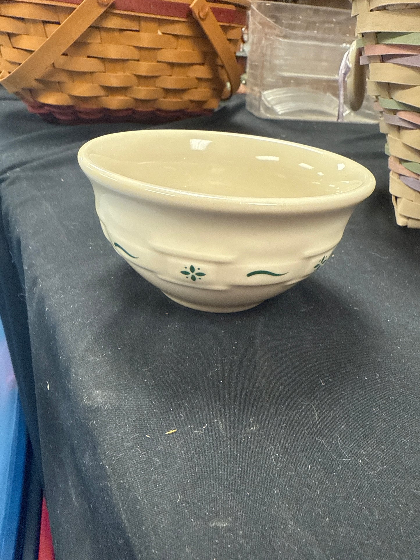 Longaberger dessert bowl in heritage green