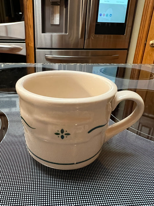 Longaberger teacup in heritage green