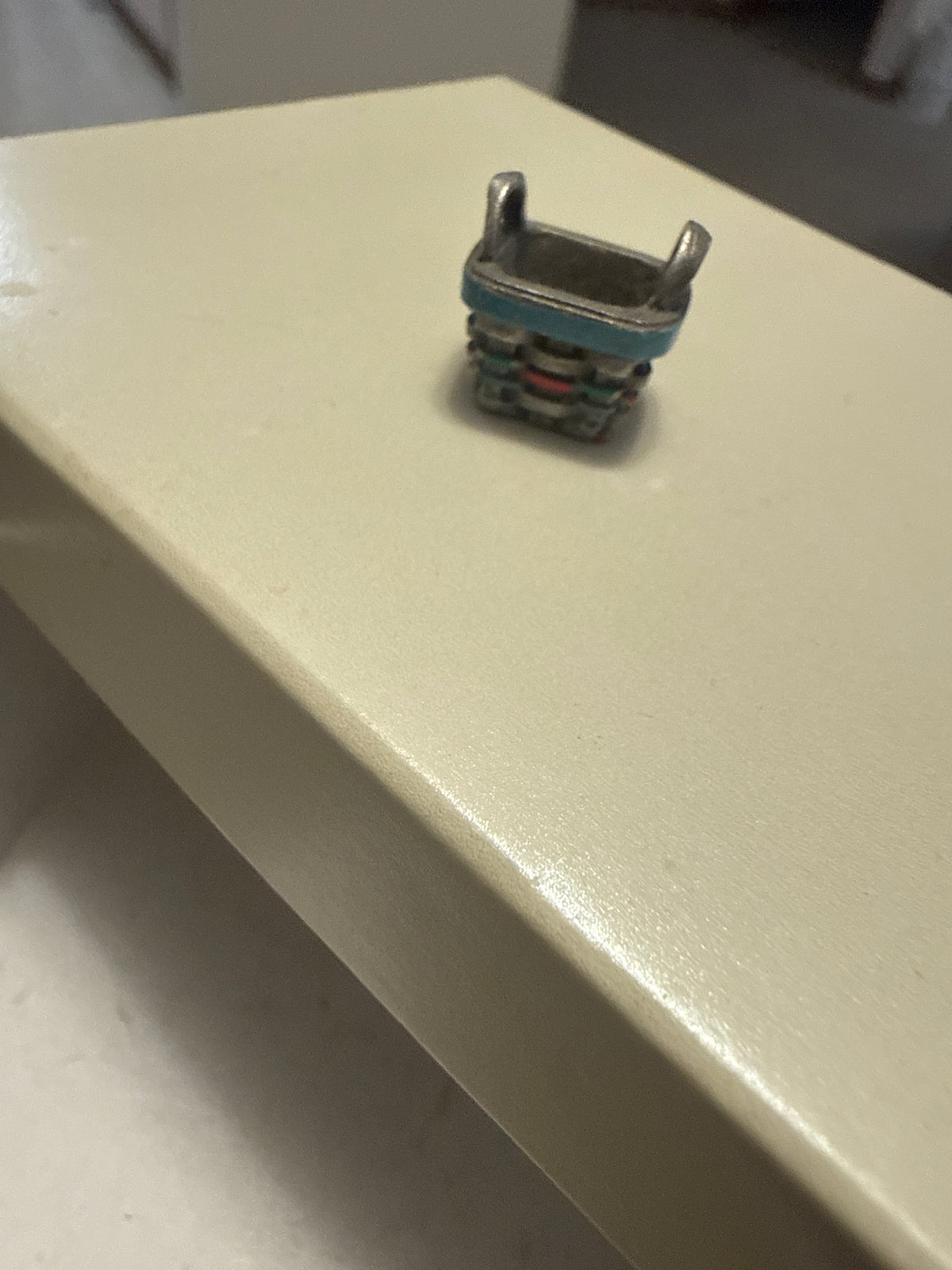 Longaberger mini pewter basket