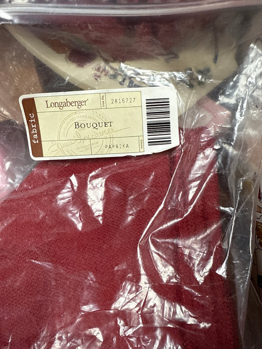 Longaberger bouquet liner in Paprika