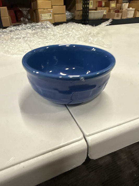 Longaberger low bowl in cornflower