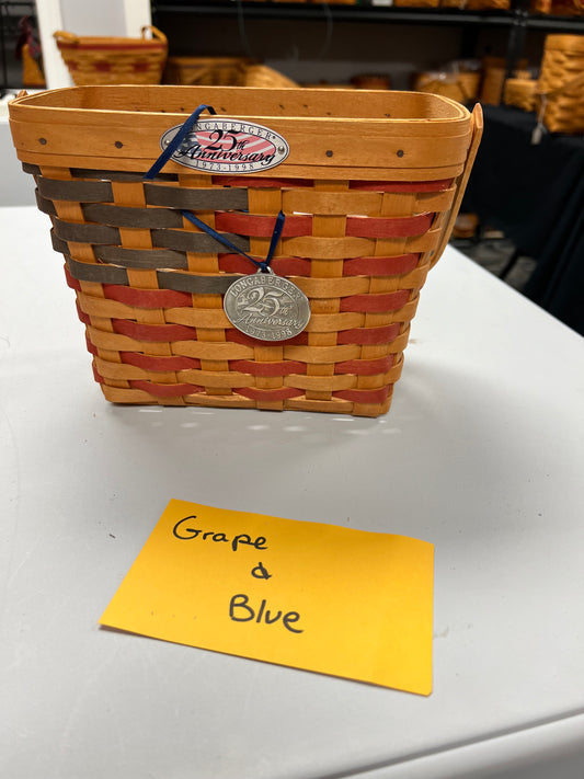 Longaberger 25th Anniversary Basket with tie on