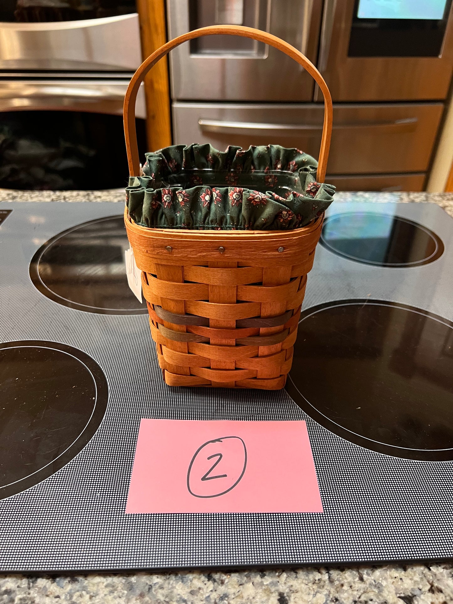 Longaberger Shades of Autumn Small Peg Basket with Liner and Protector