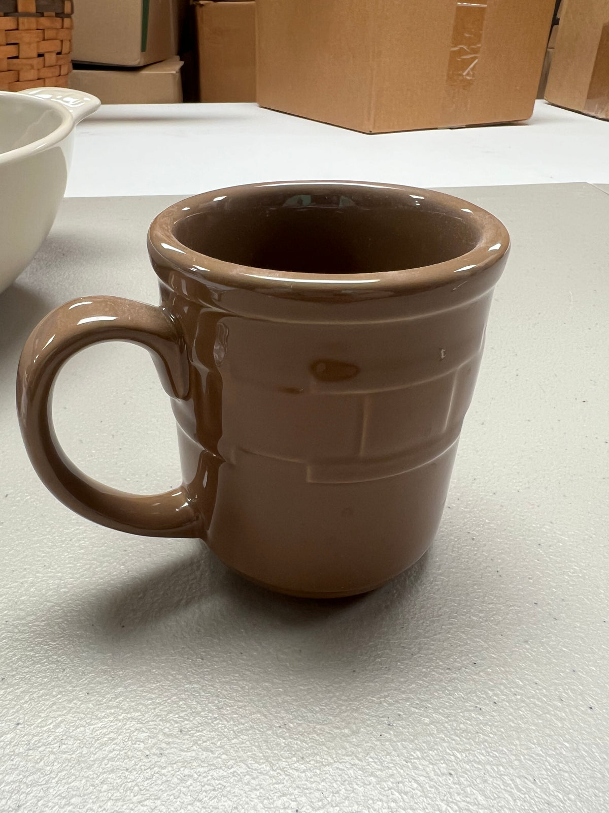 Longaberger coffee mug in nutmeg
