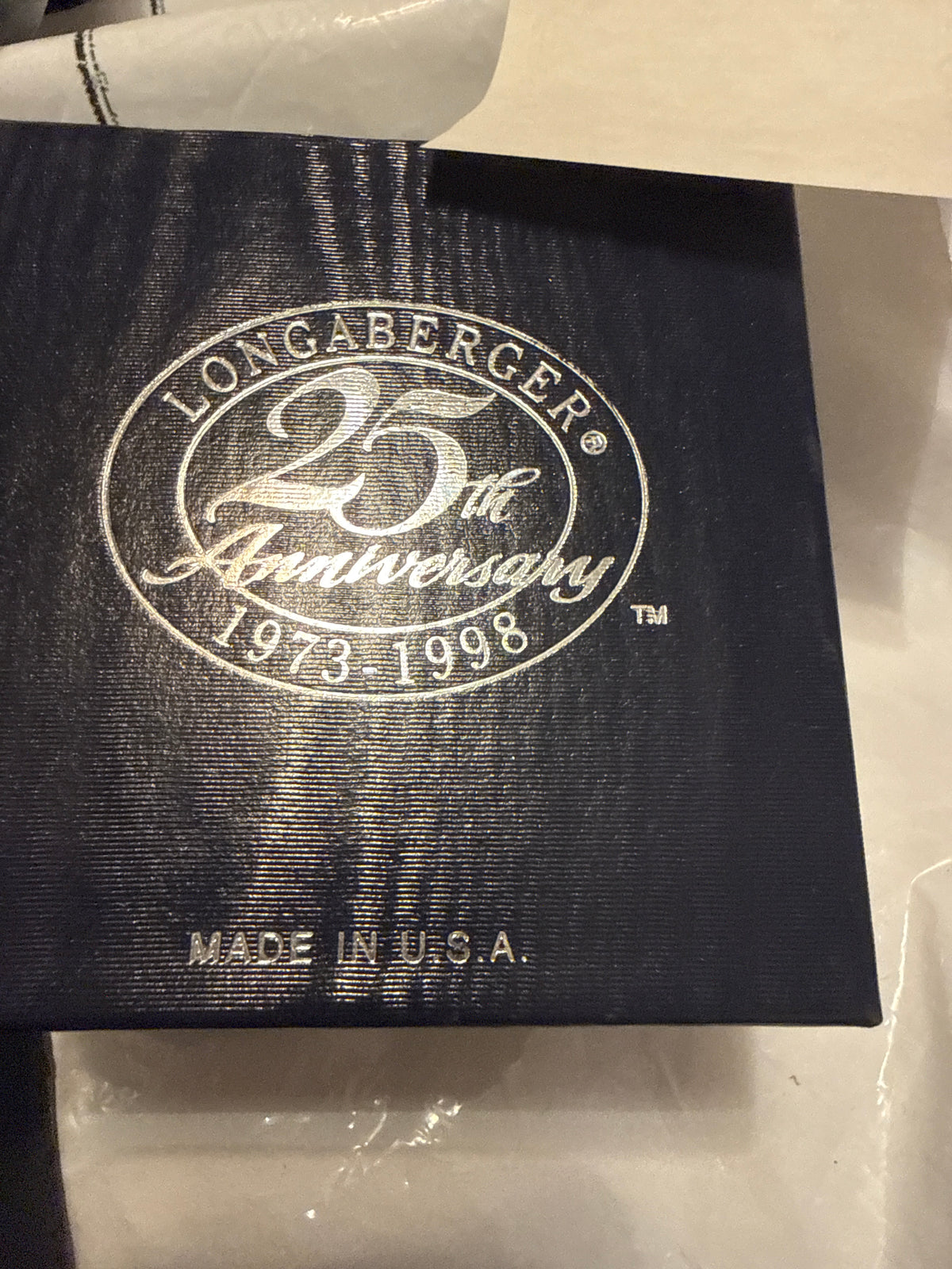 Longaberger 25th anniversary ornament