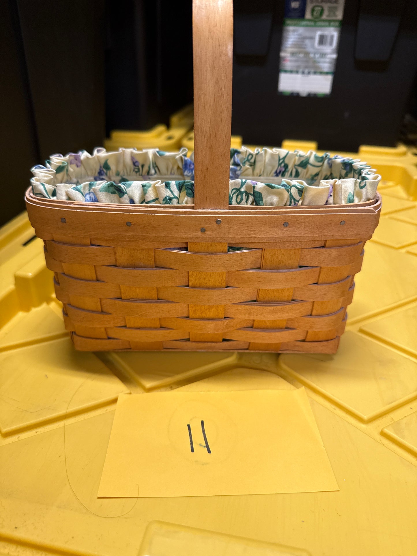 Longaberger candle basket with liner and protector