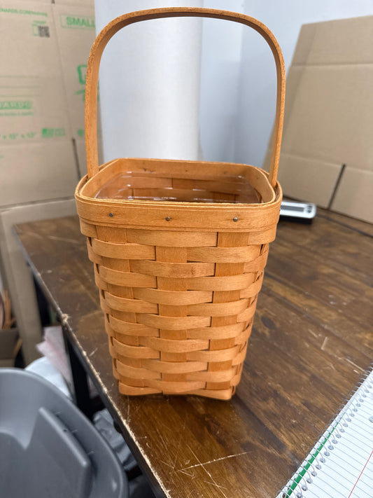Longaberger tall peg basket with protector