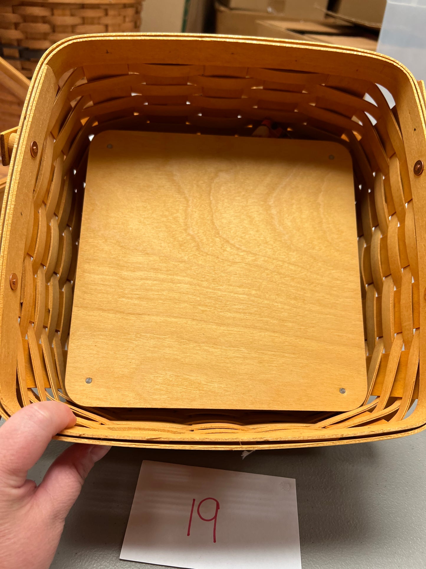 Longaberger cake basket with riser