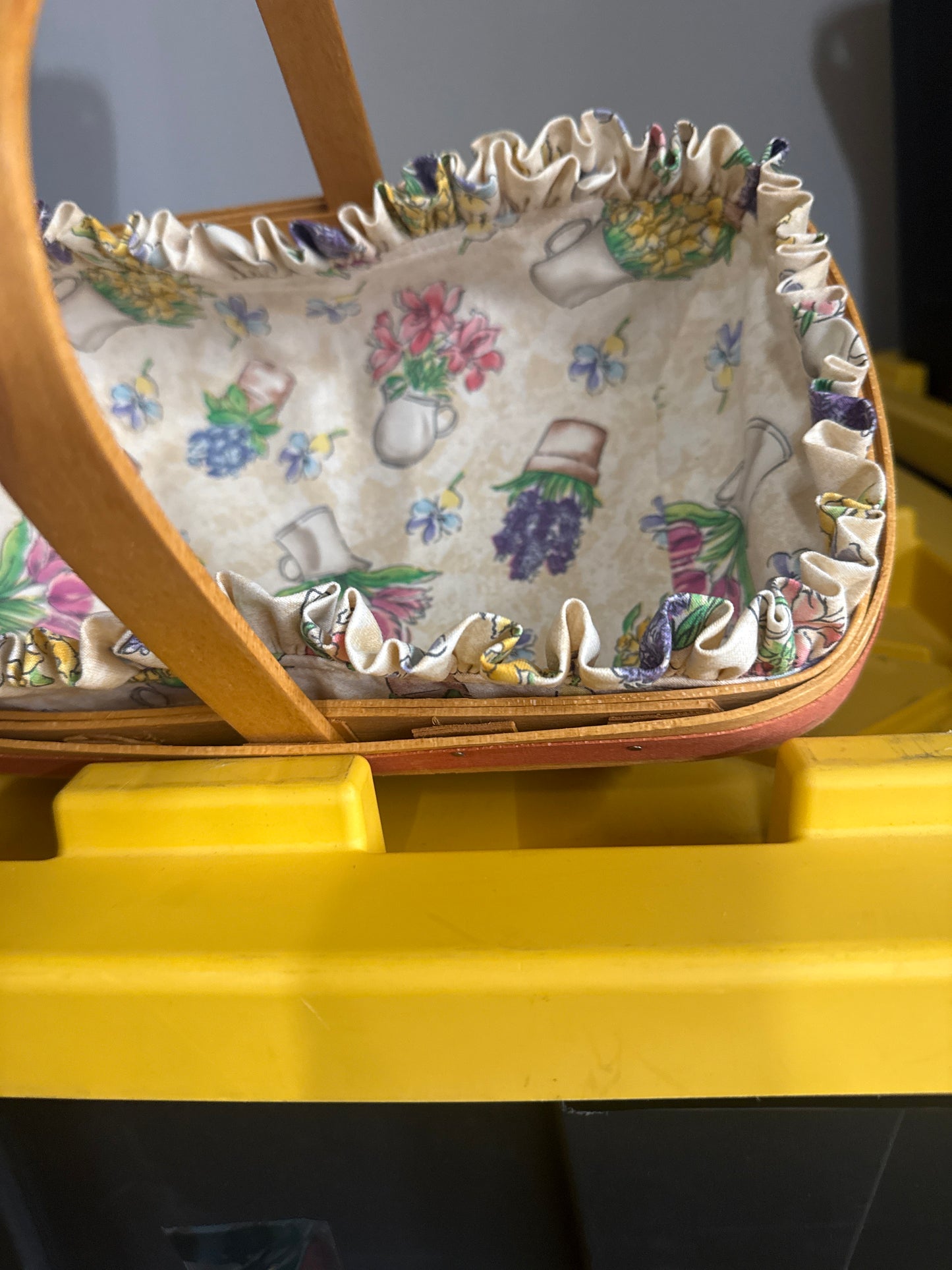 Longaberger early blossoms basket with liner