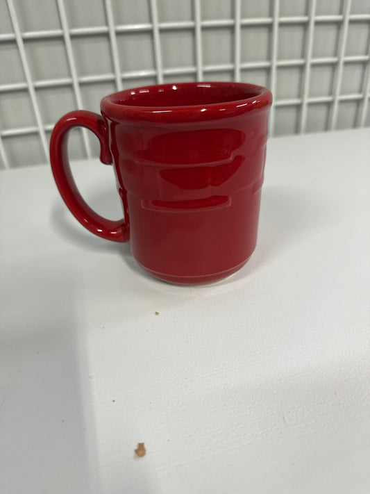 Longaberger coffee mug in tomato