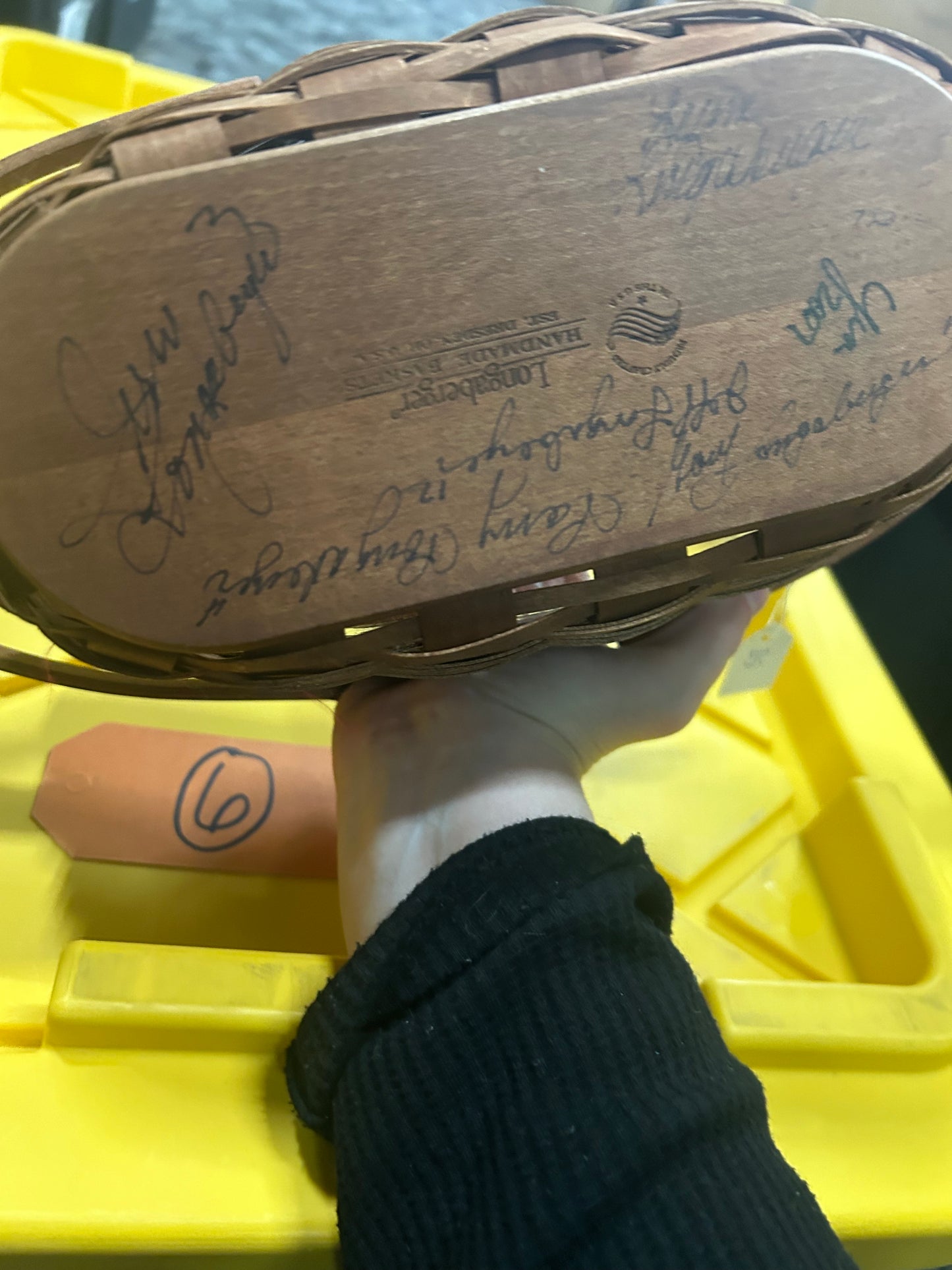 Longaberger signed basket