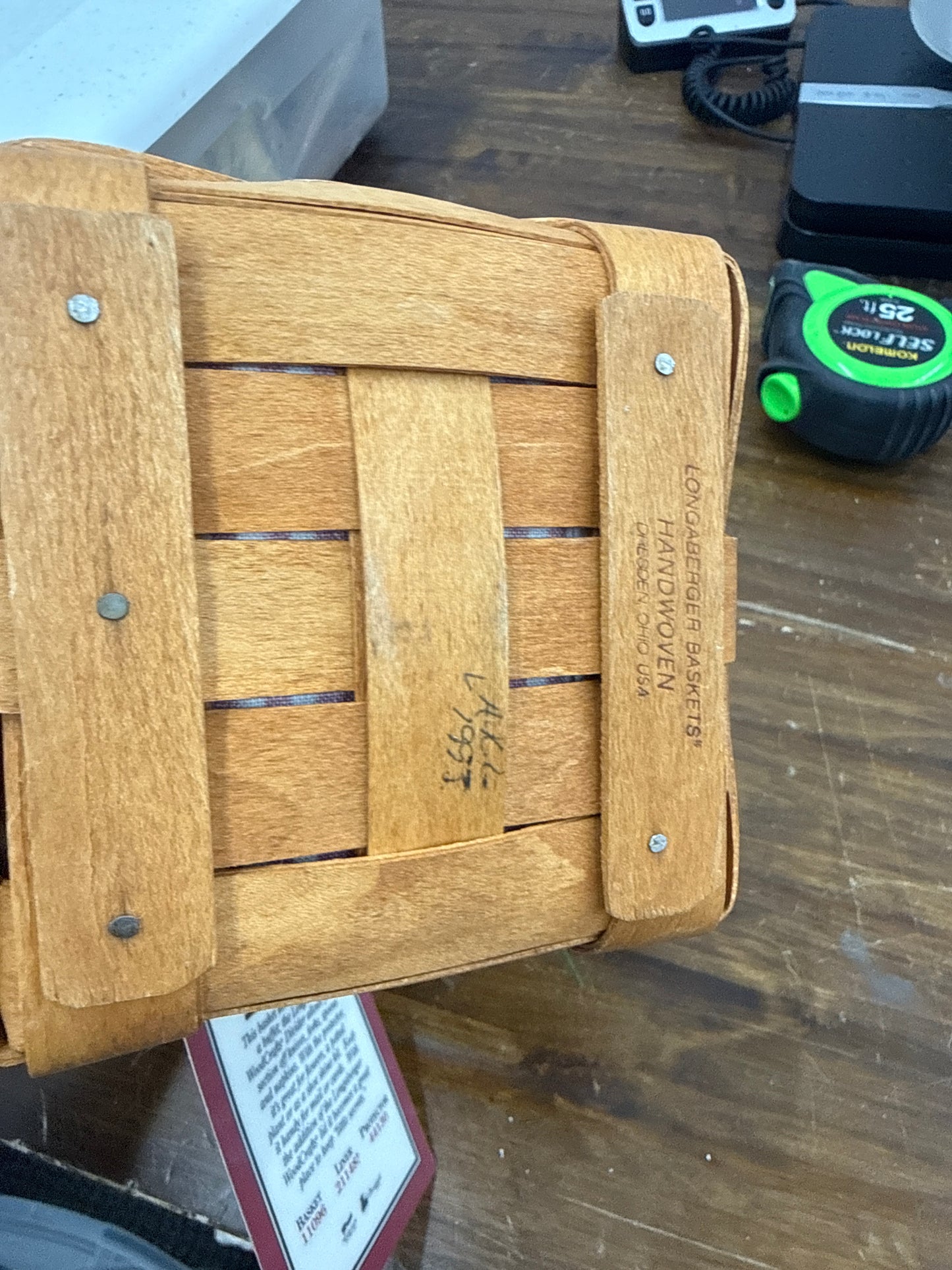 Longaberger small spoon with liner and divider
