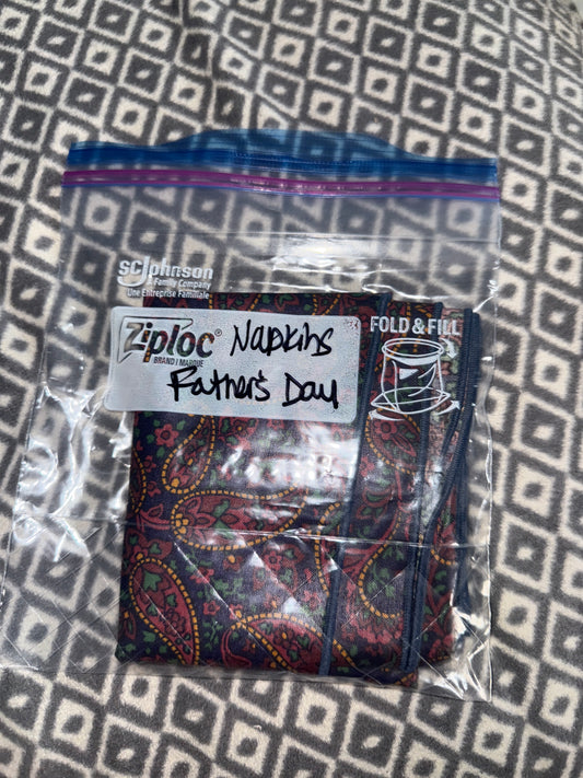 Longaberger Set of Napkins in Father’s Day