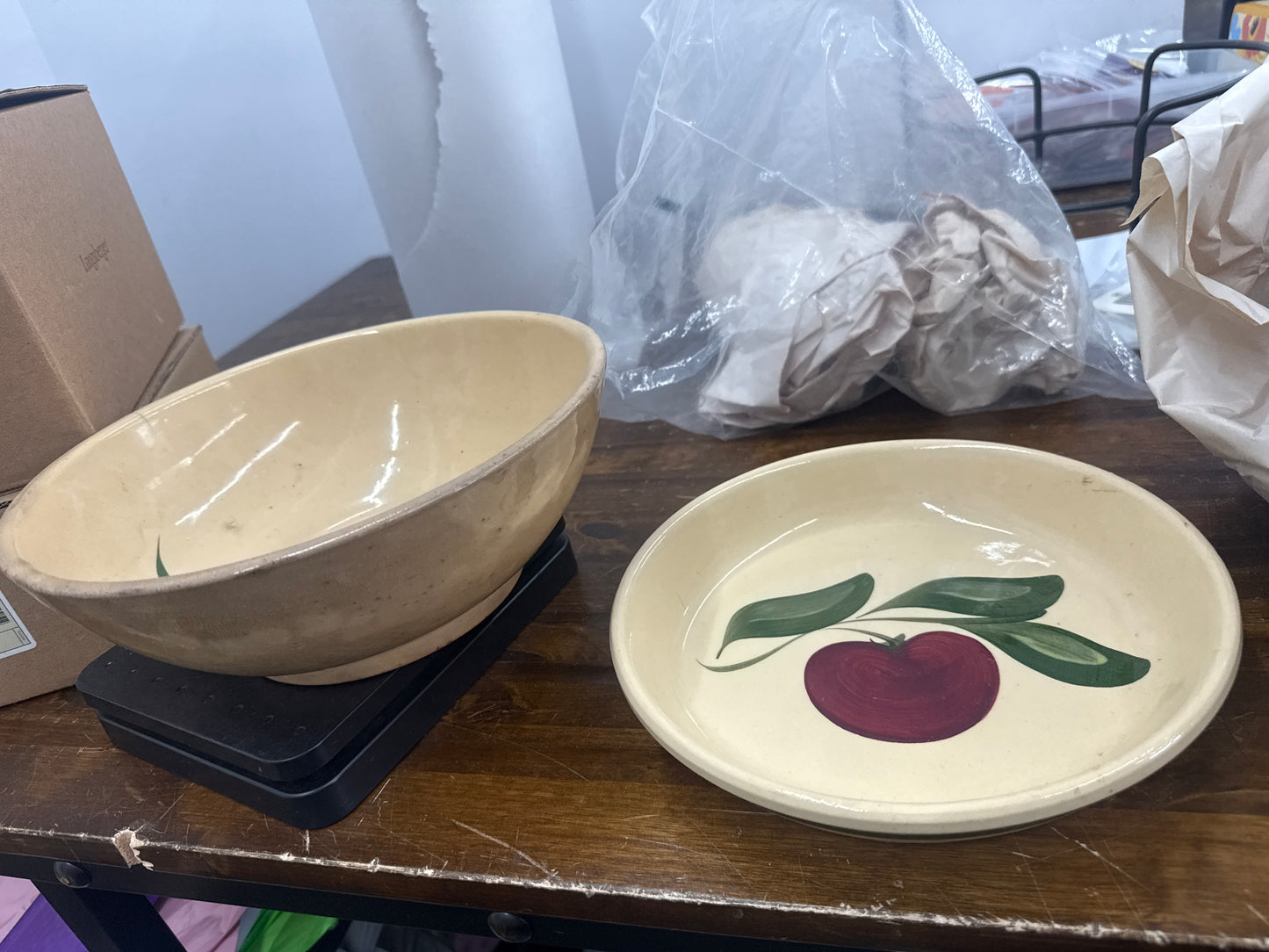 Watts ware bowl and plate
