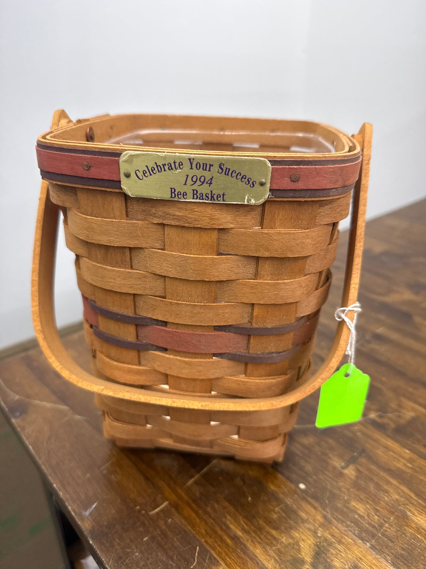 Longaberger 1994 bee basket with protector