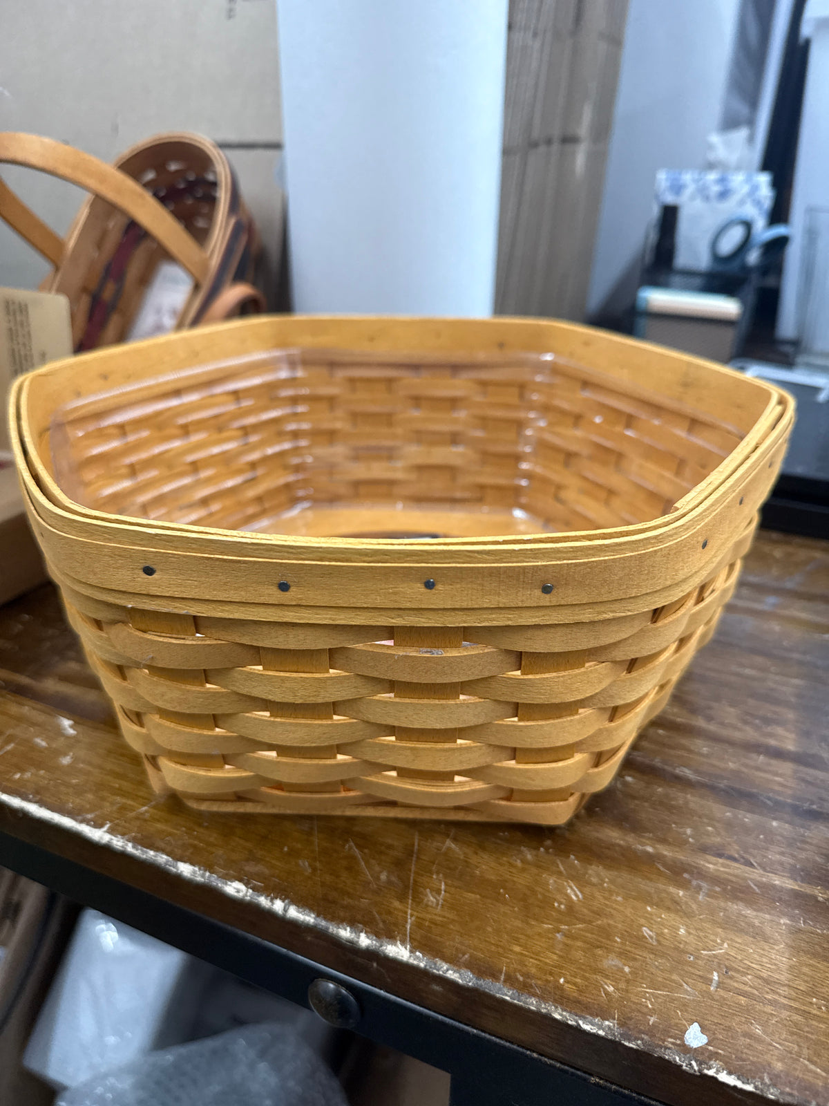 Longaberger 12” generations basket with protector